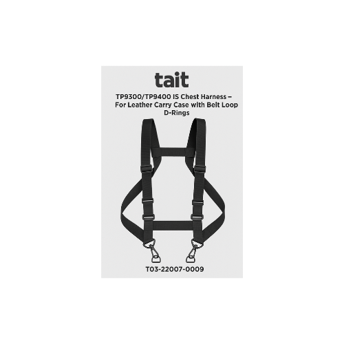 Collection of Tait TP9300TP9400 IS Chest Harness for Carry Case Heavy Duty Leather Belt Loop D-Rings T03-22007-0009 in a gallery layout